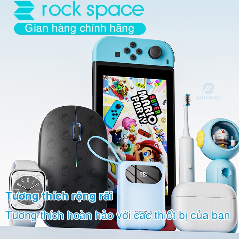 Pin sạc dự phòng mini tích hợp dây sạc Rockspace Y11 sạc nhanh 22.5w dung lương 20000mAh hàng chính hãng có bảo hành