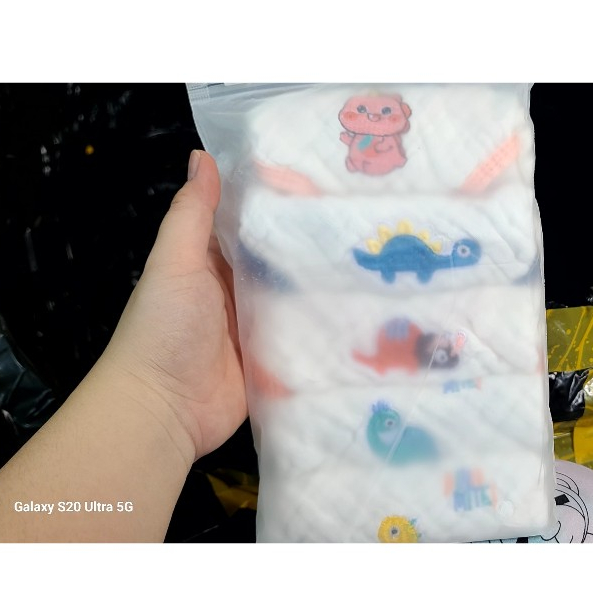 Sét 5 Khăn sữa xô 6 lớp mịn Kiluta , KT 30*30 cm, hàng đẹp