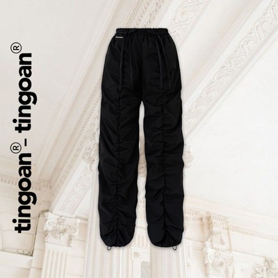 TINGOAN® - Quần dài cạp chun đinh 2 nơ ĐEN KIMMIE PANTS/BL