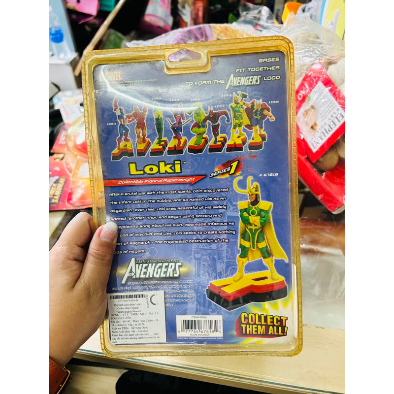 Mô hình Action Figure Marvel Universe LOKI PAPERWEIGHT STATUE FIGURE SERIES 1