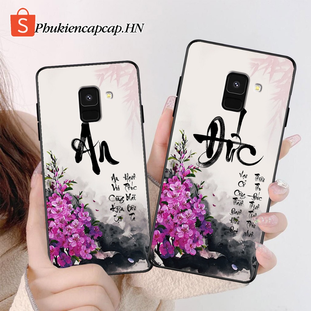 Ốp lưng Samsung A8 2018 / A8 Plus / A8+ / A8 Star - Ốp Samsung in hình chữ thư pháp theo yêu cầu, tà