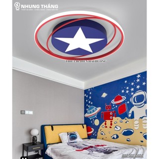 Đèn trần cho bé khiên captain america dgt-6542 - 3 chế độ ánh sáng - tăng giảm ánh sáng - trang trí phòng riêng cho bé