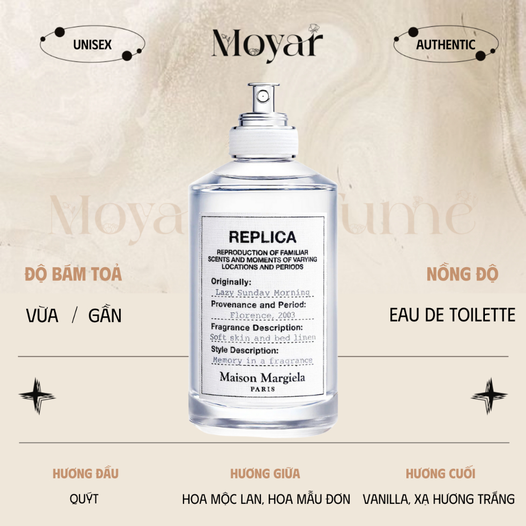 2ml | 5ml Lazy Sunday Morning - Replica - | Nước hoa unisex