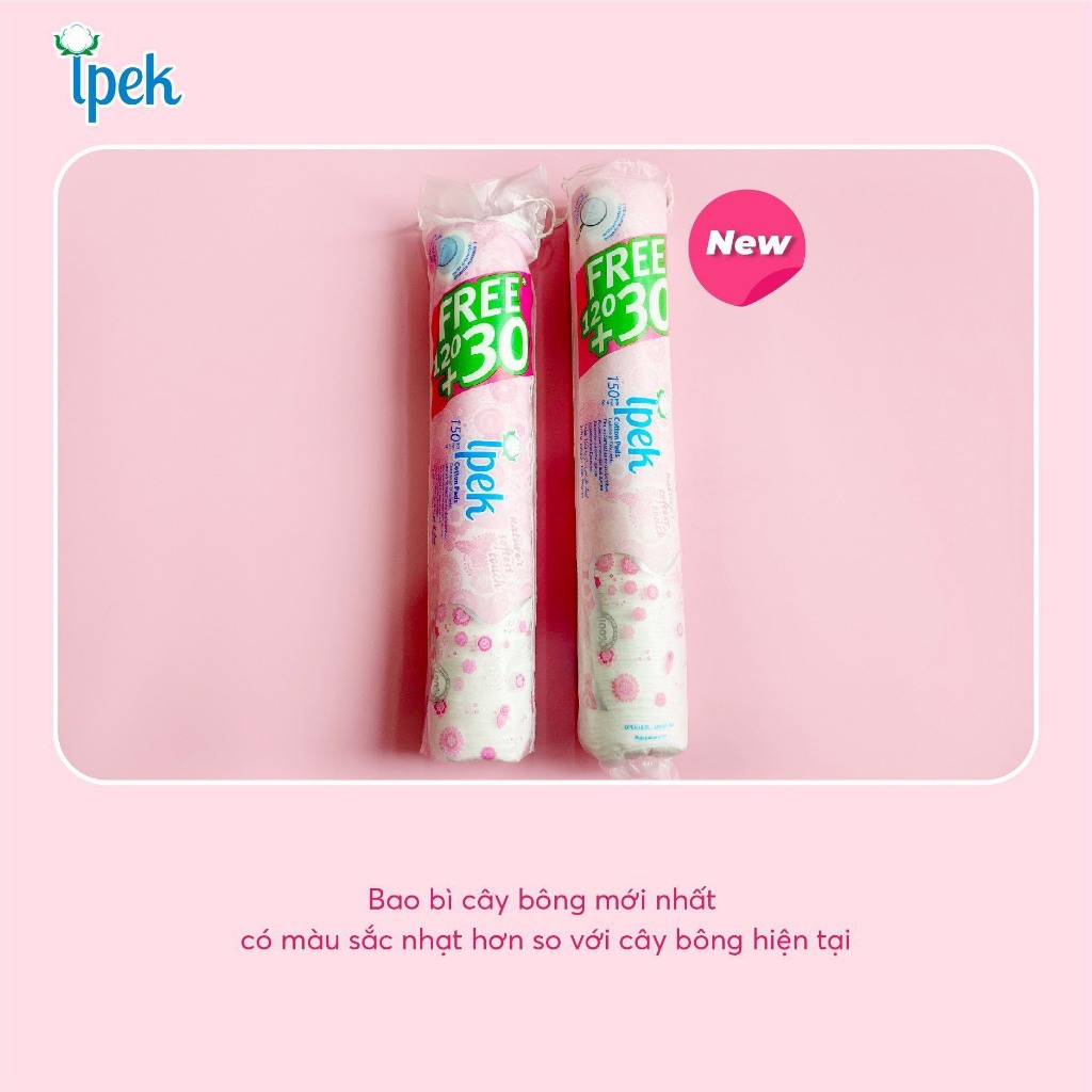 Combo 1 thùng 30 gói bông tẩy trang Jomi 120 miếng, 80 miếng