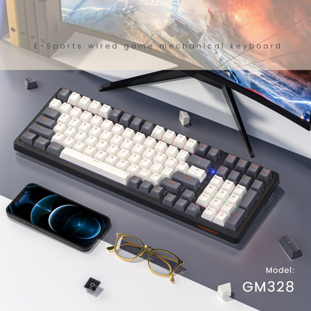 Bàn phím cơ Newmen GM328 E-Sports