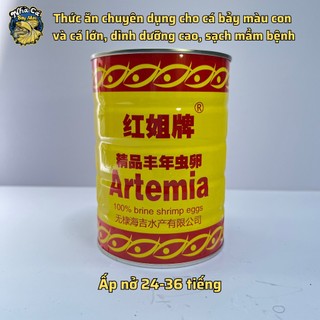 Artemia lon vàng TQ, Thức ăn cho cá bảy màu, betta chiết lẻ 25g-100g
