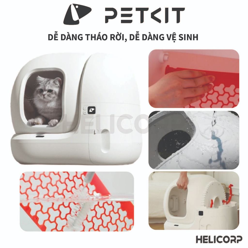 Nhà Vệ Sinh Cho Mèo Tự Động Petkit Pura Max 2024 - HeLiCorp