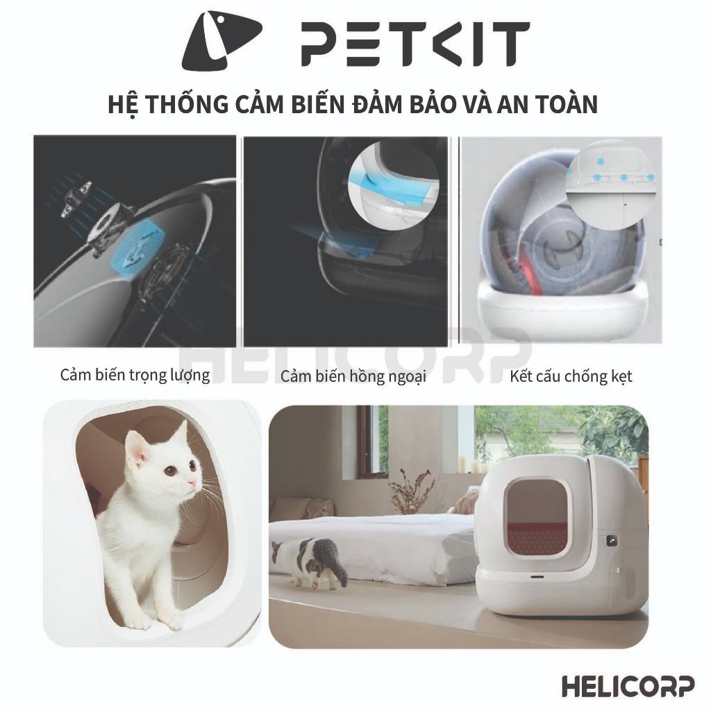 Nhà Vệ Sinh Cho Mèo Tự Động Petkit Pura Max 2024 - HeLiCorp