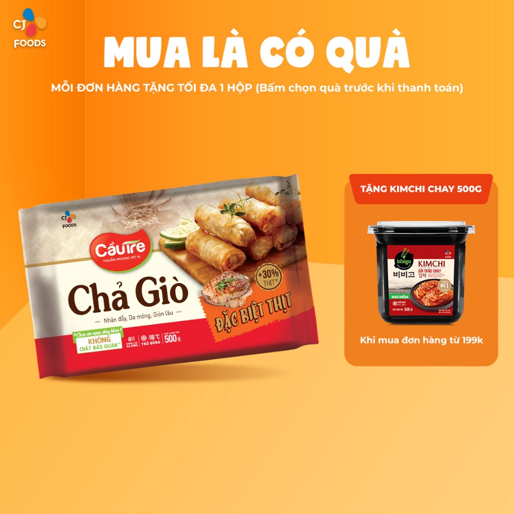 Chả giò Cầu Tre Đặc Biệt - Chả giò nhân Thịt 500g