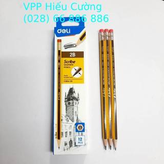 Combo 5 cây Bút/Viết chì 2B Deli. Do VPP Hiếu Cường cung cấp