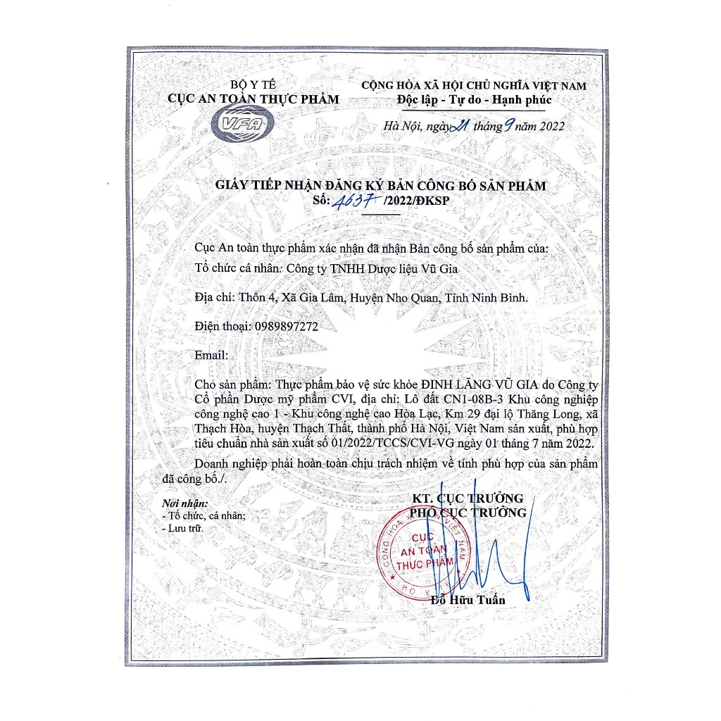 Trà Hoa Vàng Vũ Gia cao cấp lọ 20 gr