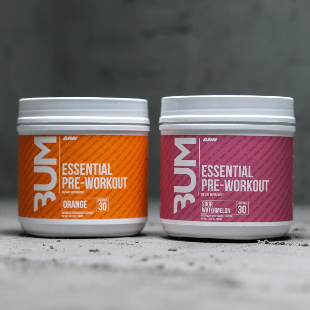 Bột tăng lực thể thao CBUM ESSENTIAL PRE-WORKOUT 30 lần tăng sức mạnh sức bền trong tập luyện từ RAW