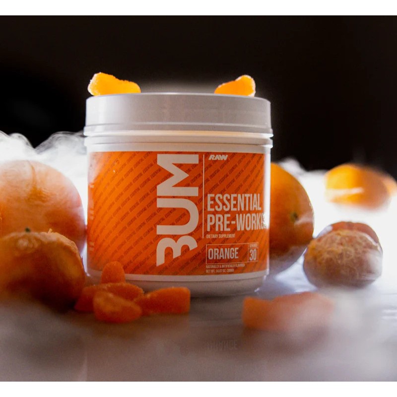 Bột tăng lực thể thao CBUM ESSENTIAL PRE-WORKOUT 30 lần tăng sức mạnh sức bền trong tập luyện từ RAW