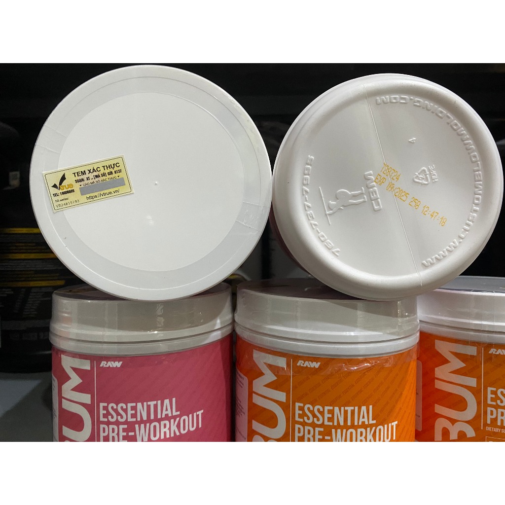 Bột tăng lực thể thao CBUM ESSENTIAL PRE-WORKOUT 30 lần tăng sức mạnh sức bền trong tập luyện từ RAW