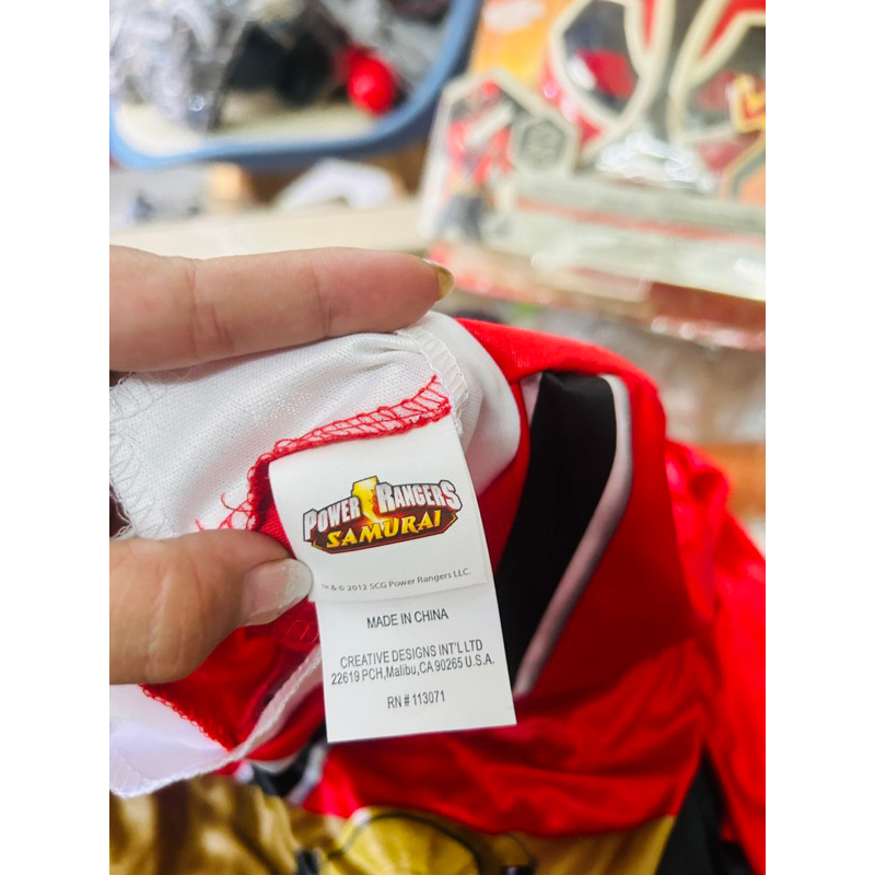 Bộ đồ cosplay  Classic Kids Power Ranger Samurai Shinkenger Red size S 20-30kg