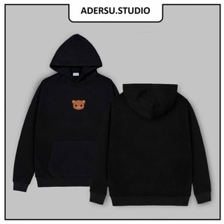 Áo Hoodie Nỉ bông MẶT GẤU NHỎ , áo hoodie nam nữ nỉ bông cotton dày dặn trọng lượng 600gr