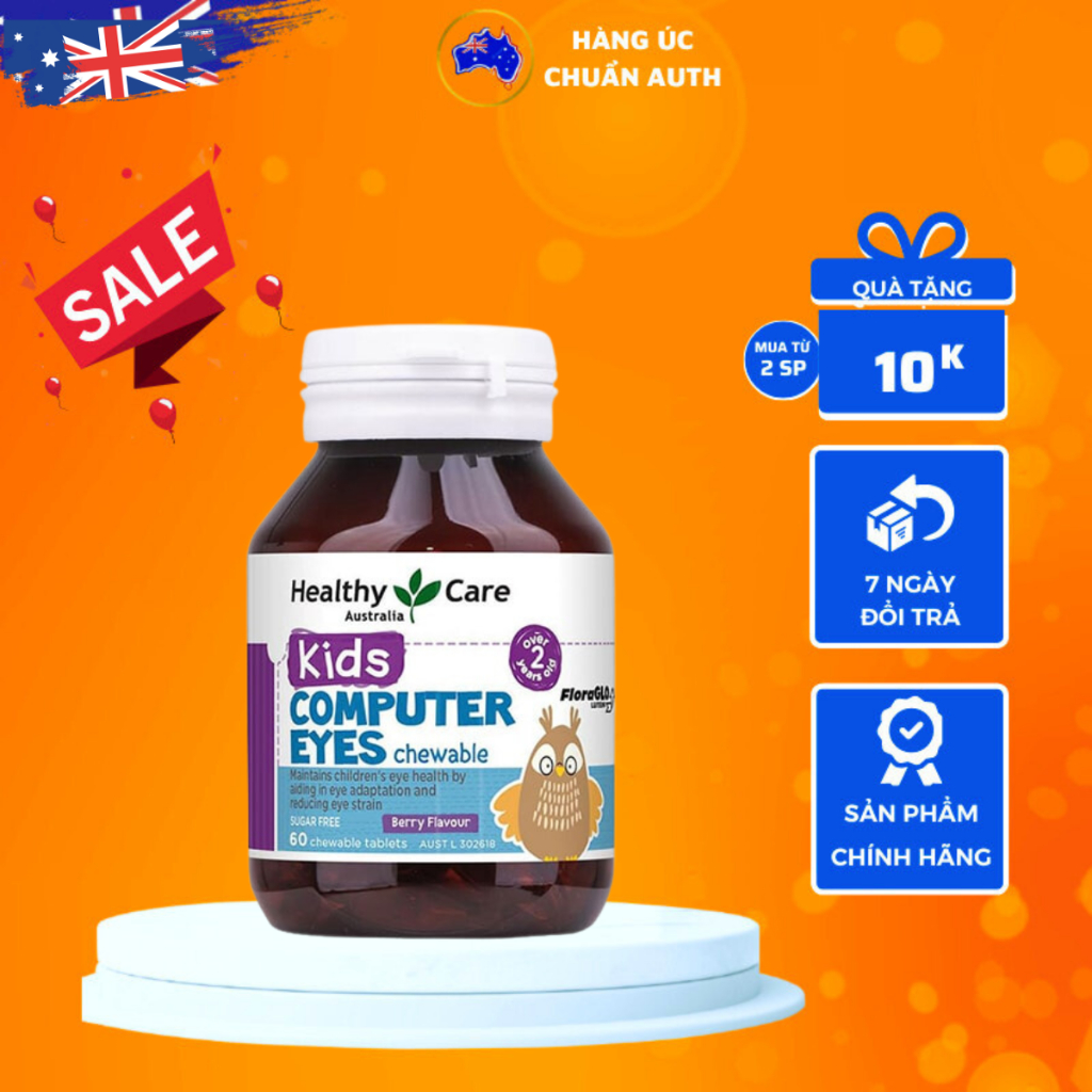 Viên bổ mắt cho bé của Úc Healthy Care Kids Computer Eyes 60 viên