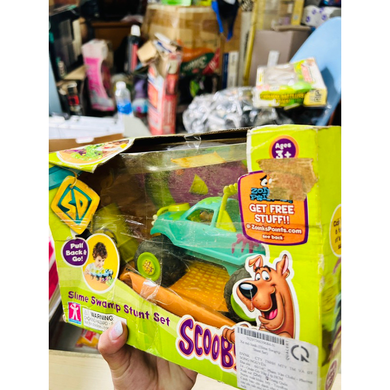 Đồ chơi xe tải quái vật Scooby-Doo Slime Swamp Stunt Set