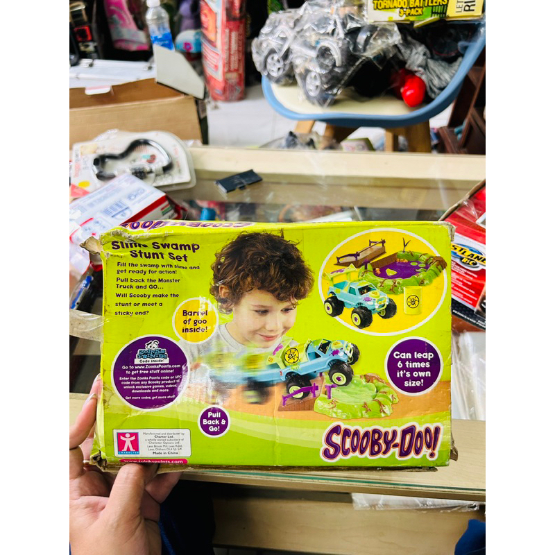 Đồ chơi xe tải quái vật Scooby-Doo Slime Swamp Stunt Set