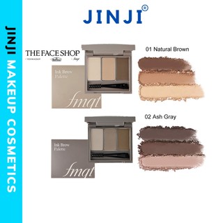 Bột tán mày The Face Shop 3 màu dùng để tán lông mày chân mày Brow Master Powder Pallate 4.5g JINJI