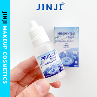 Nước nhỏ mắt lens kính áp tròng chuyên dụng Fresh Eyes 15ml an toàn cho người sử dụng JINJI