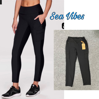 [Bigsize đến 100kg]Quần Legging Đen Có Túi Bên Hông Co Giãn Tốt Hàng Xuất