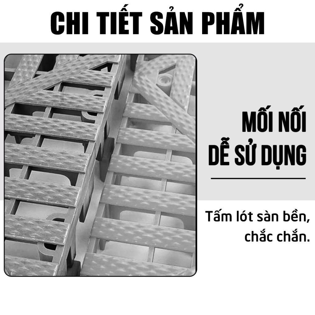 Thảm nhựa lót sàn rửa xe RX20 dành cho garage rửa xe ô tô, xe máy, lót sàn ban công, sân, trung tâm chăm sóc xe chịu lực