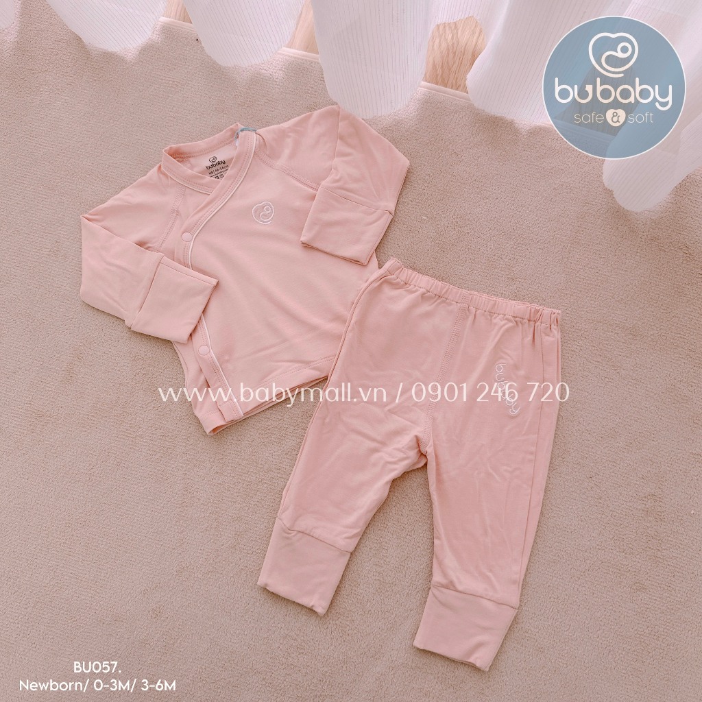 Bộ dài cài chéo viền màu Bambus BU