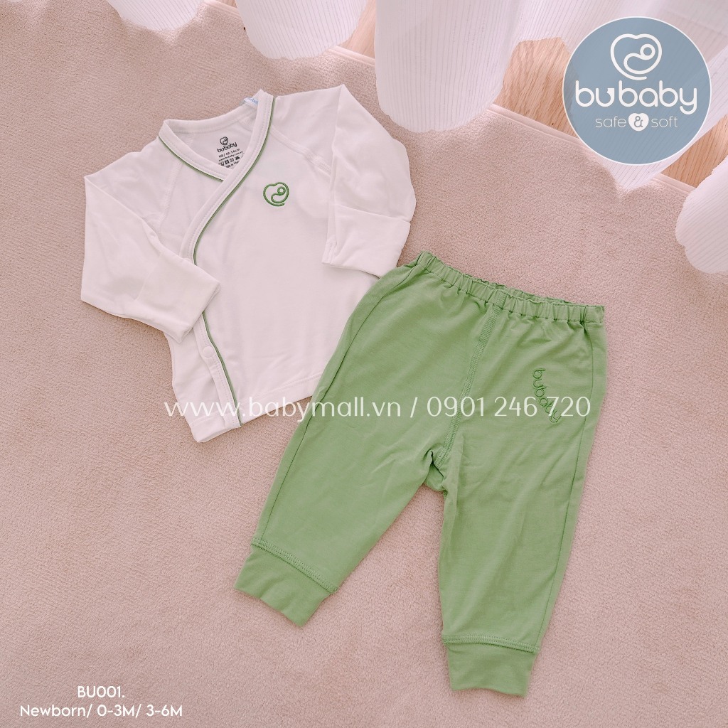 Bộ dài cài chéo viền màu Bambus BU