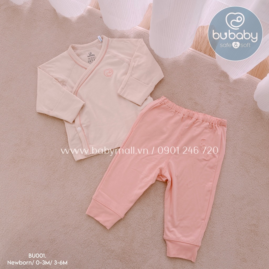 Bộ dài cài chéo viền màu Bambus BU