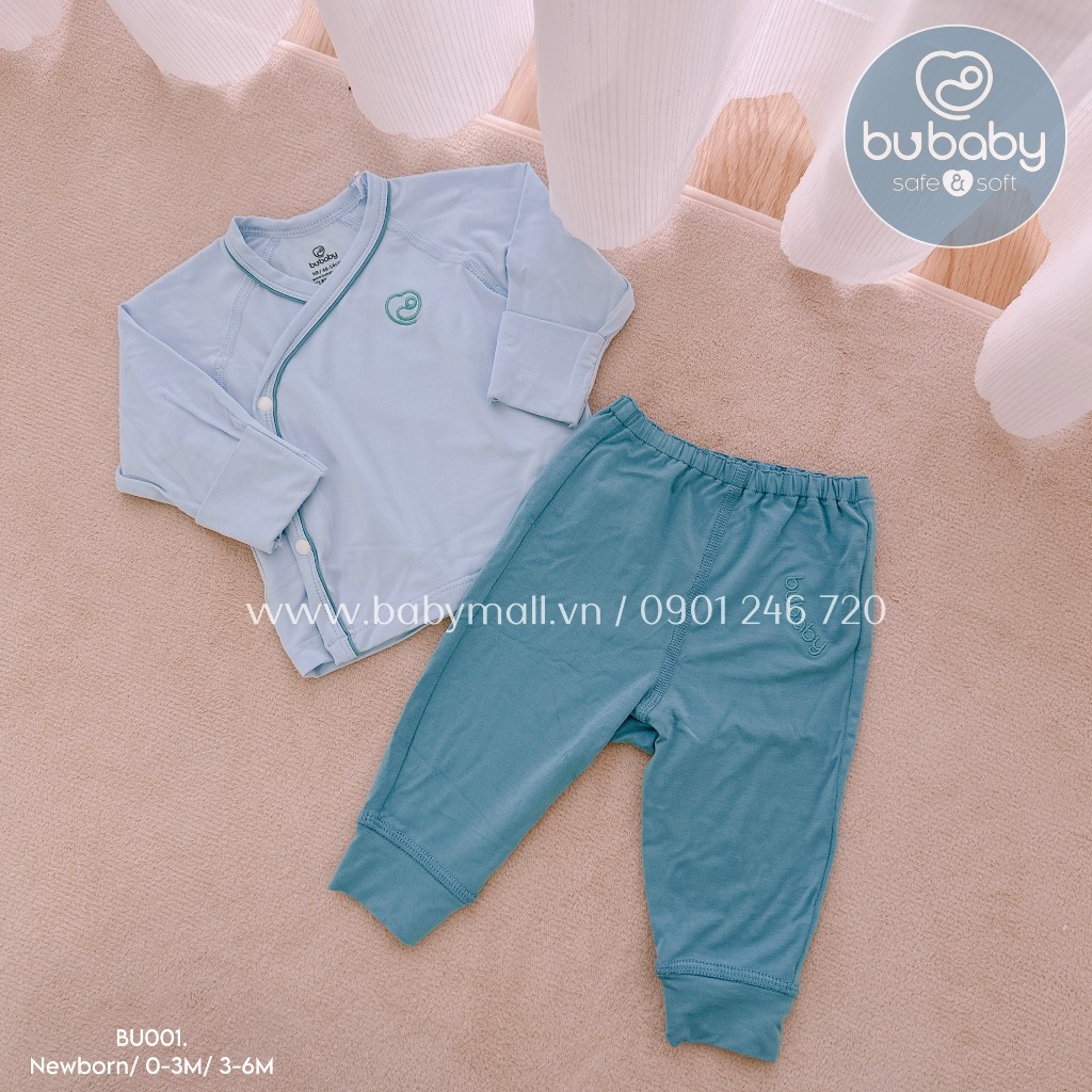 Bộ dài cài chéo viền màu Bambus BU