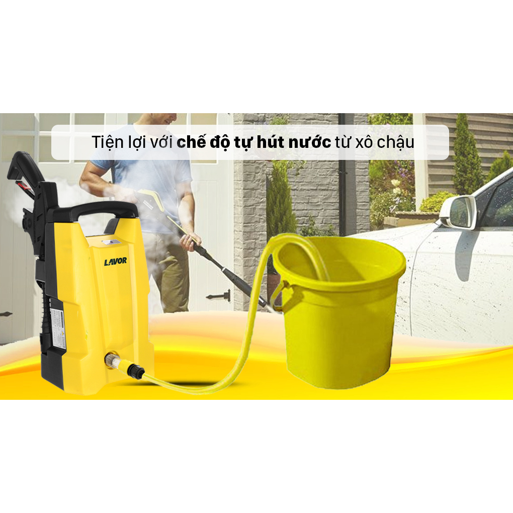 Máy xịt rửa xe phun áp lực nước cao Fujihome SMART120 công suất 1700W, bảo hành 1 năm