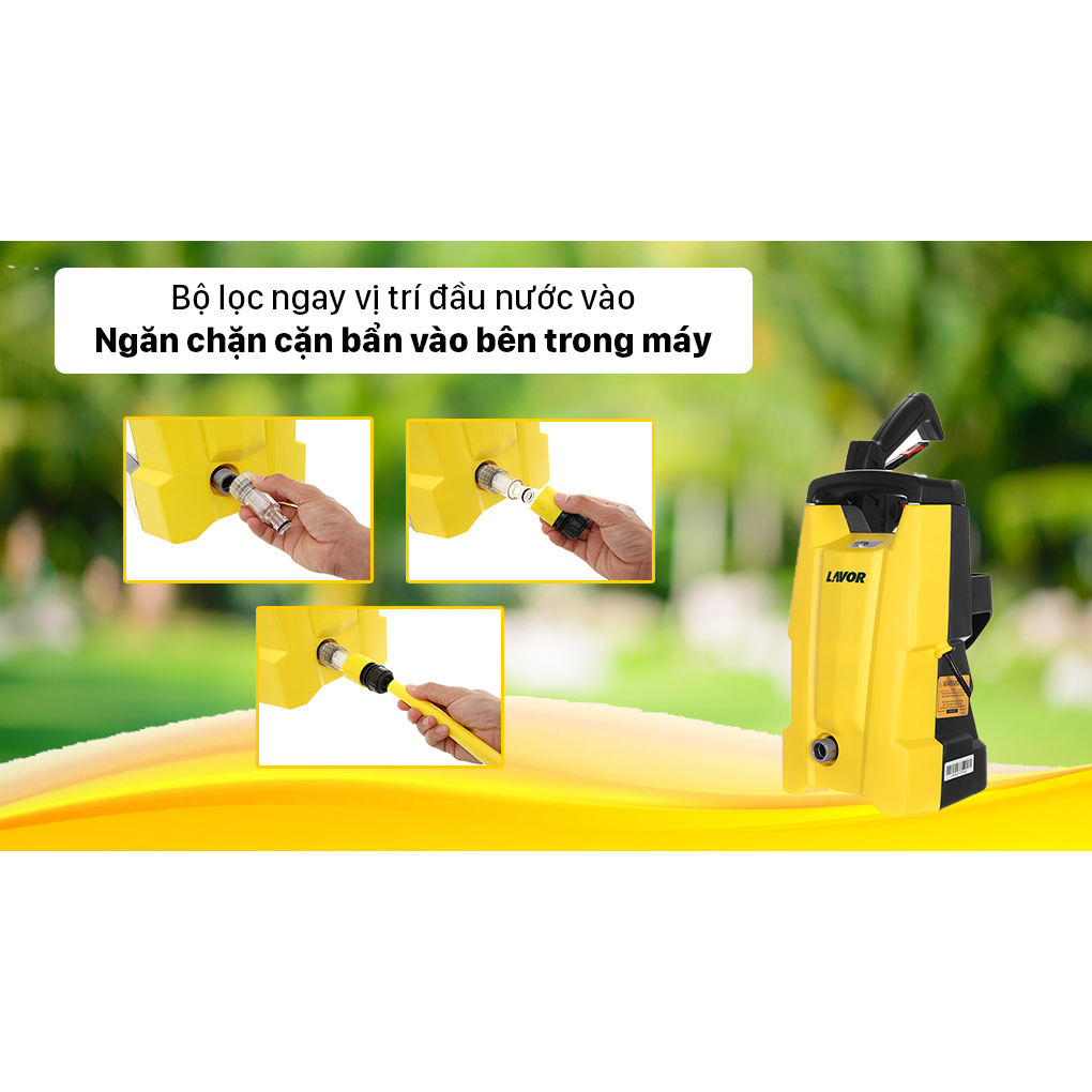 Máy xịt rửa xe phun áp lực nước cao Fujihome SMART120 công suất 1700W, bảo hành 1 năm