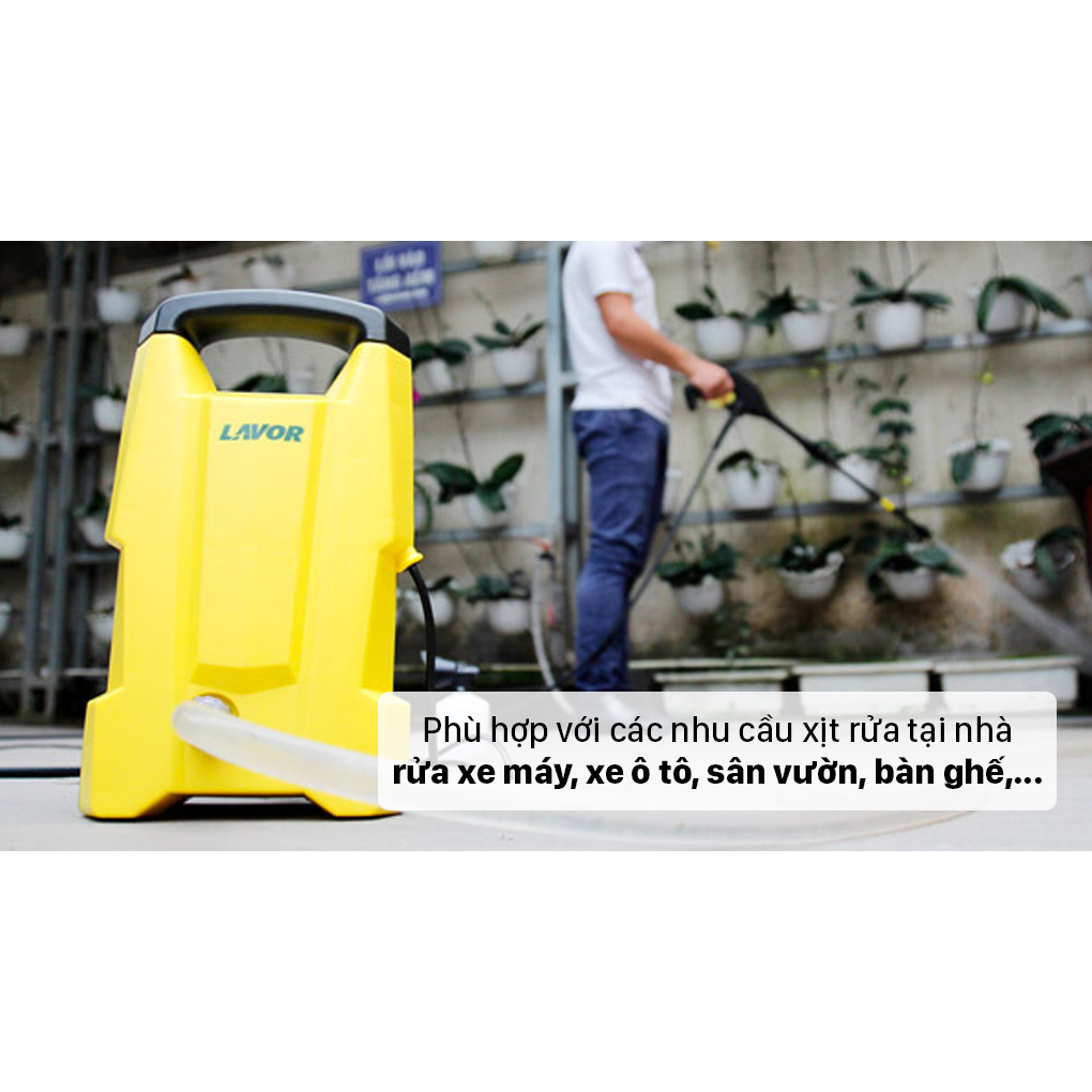 Máy xịt rửa xe phun áp lực nước cao Fujihome SMART120 công suất 1700W, bảo hành 1 năm