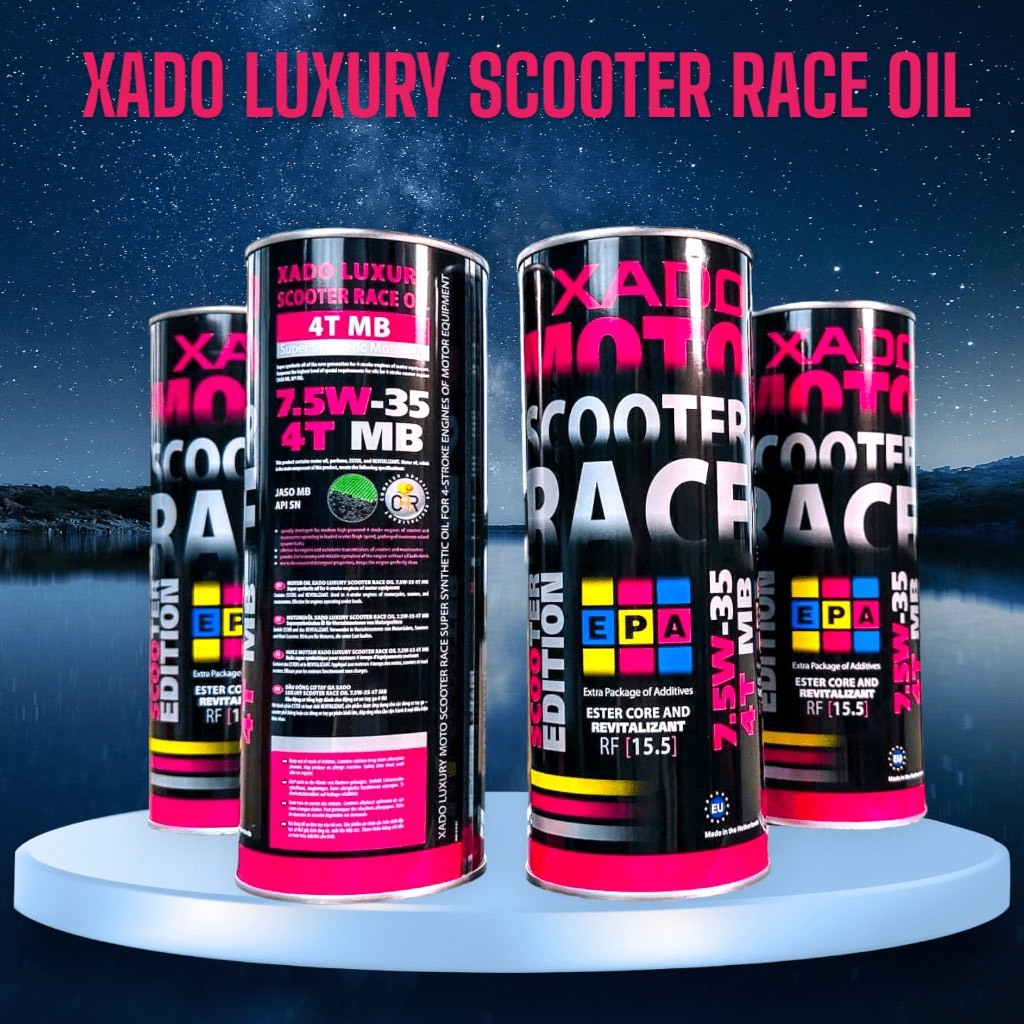 Nhớt Xe Tay Ga Xado Scooter Race 7.5W35 800ml