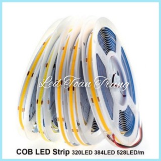 Led cuộn dây dán COB 12V 5m chống lộ mắt siêu sáng. Giá chưa bao gồm bộ đổi nguồn 12V