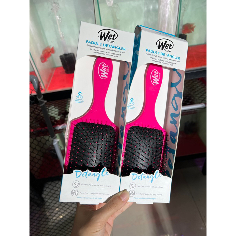 Lược WetBrush dành cho tóc dày, xoăn nhiều Màu Hồng