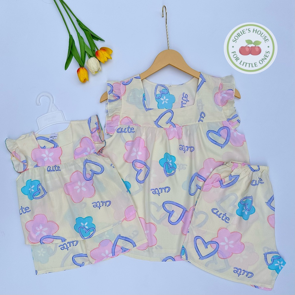 [Ảnh thật][9-74kg] Bộ tole/lanh ĐÙI CẶP MẸ VÀ BÉ
