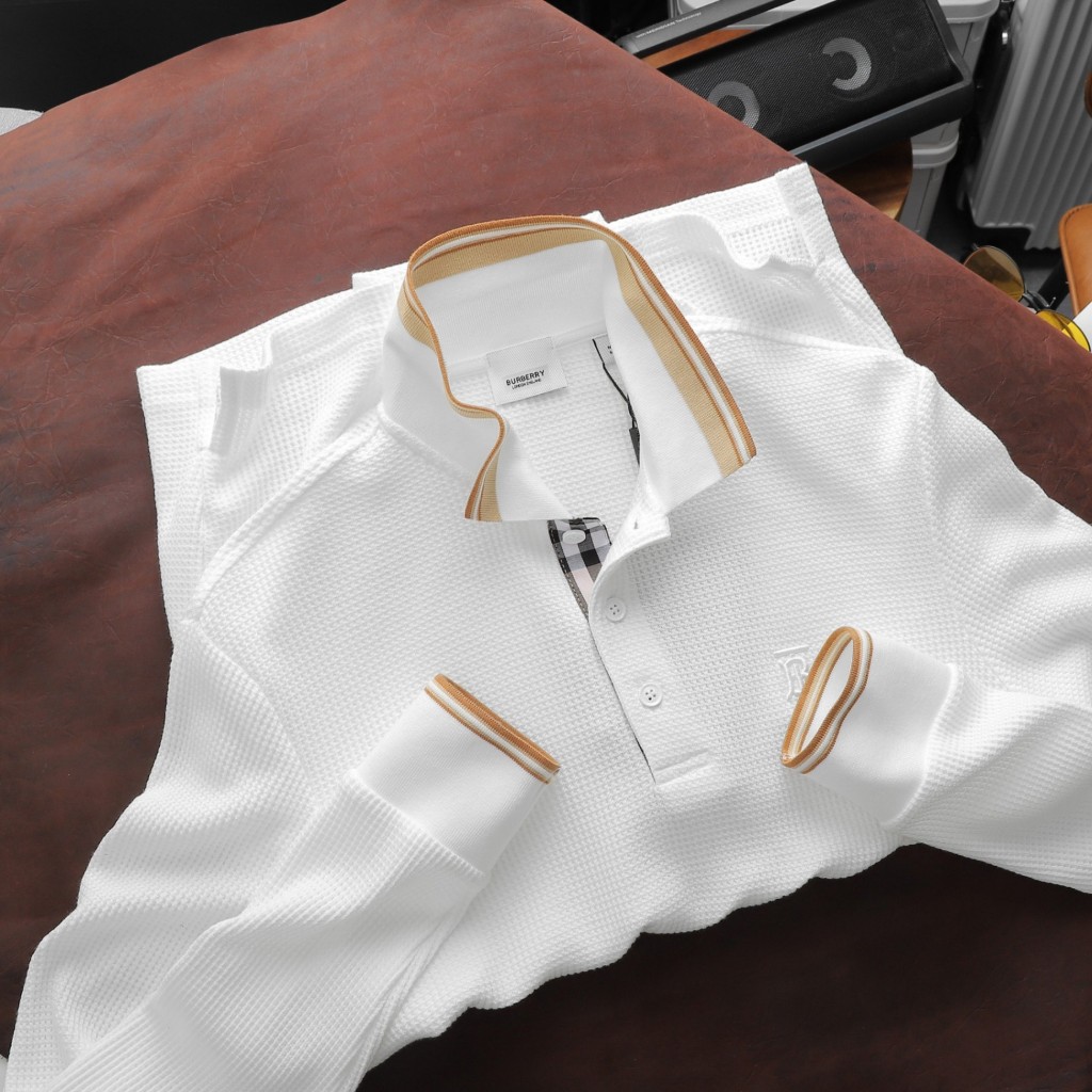 Áo Polo Nam Dài Tay BBR Trơn, Form slim, vải Cotton len dệt kim chính phẩm, bo tay dư xịn, Hàng VNXK - PD51