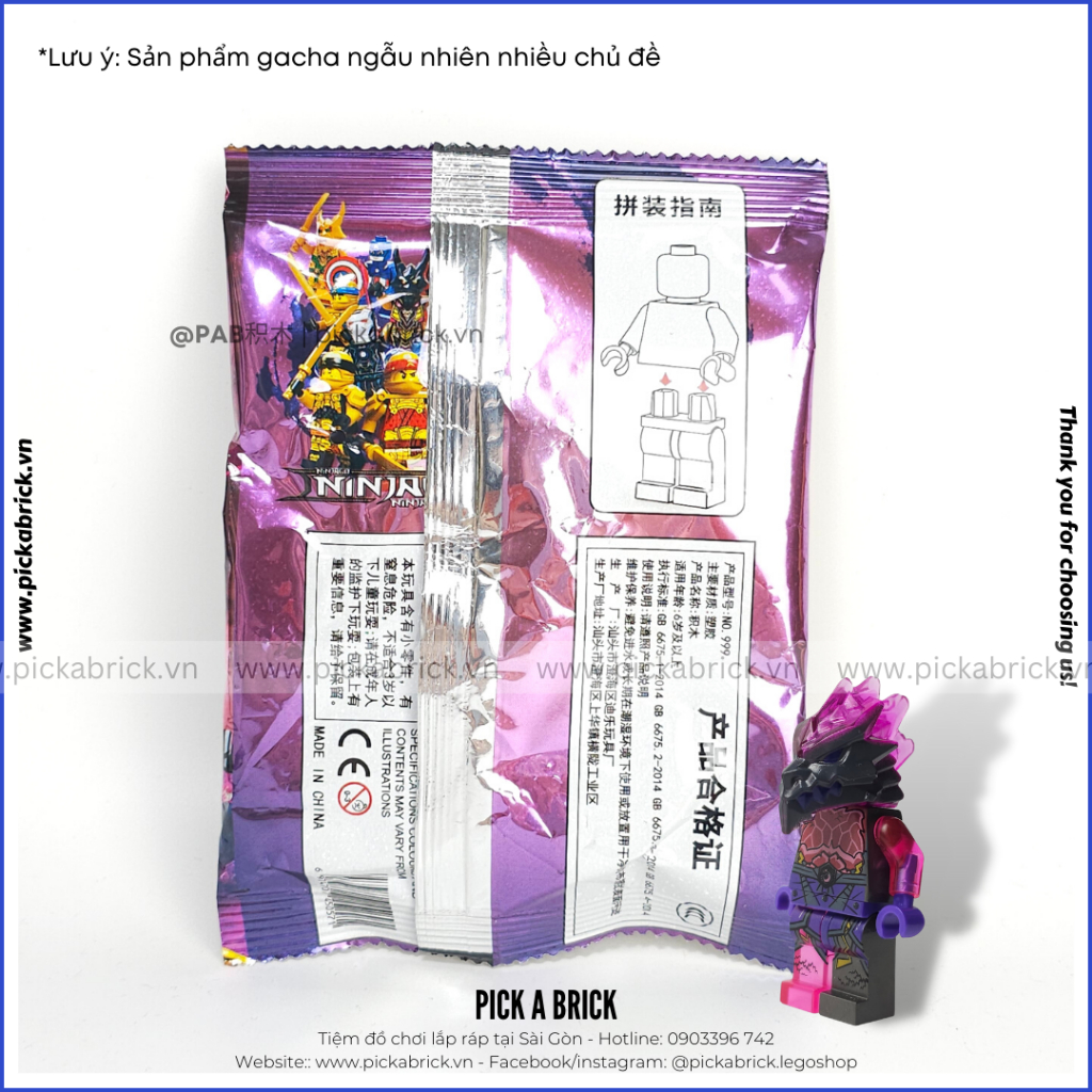 Đồ chơi lắp ráp GACHA Minifigures bí ẩn DL999 - Đồ chơi xếp hình Minifigure ngẫu nhiên