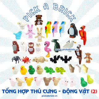 Đồ chơi lắp ráp Động vật thú cưng minifigures minifigure animal - Đồ chơi lắp ráp xếp hình PAB động vật hoang dã