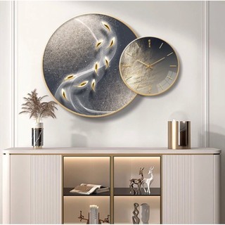 Tranh Tráng Gương Đồng Hồ Treo Tường - Decor Sang Trọng Và Hiện Đại Phù Hợp Với Nhiều Không Gian Sống