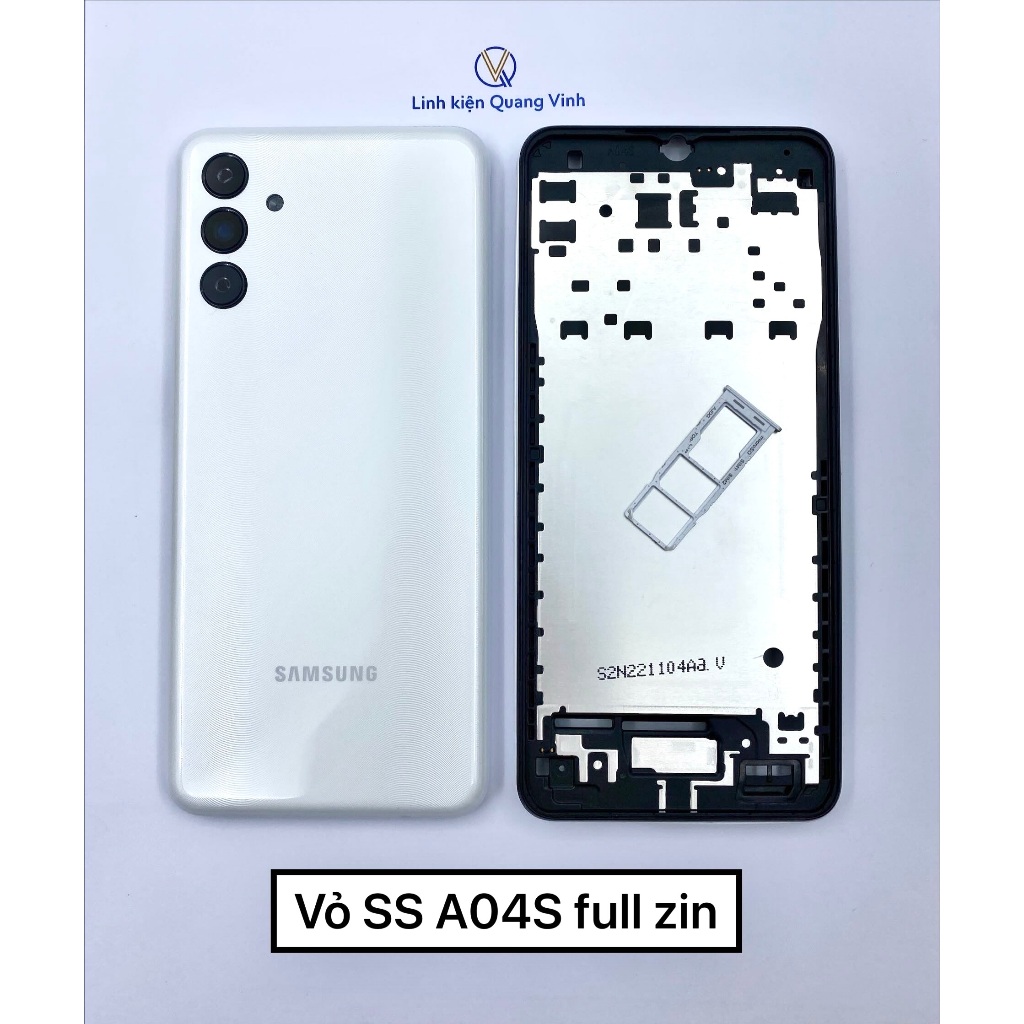 Vỏ SS A04S full zin đủ màu ( Gồm vỏ, khung, xương, kính camera)