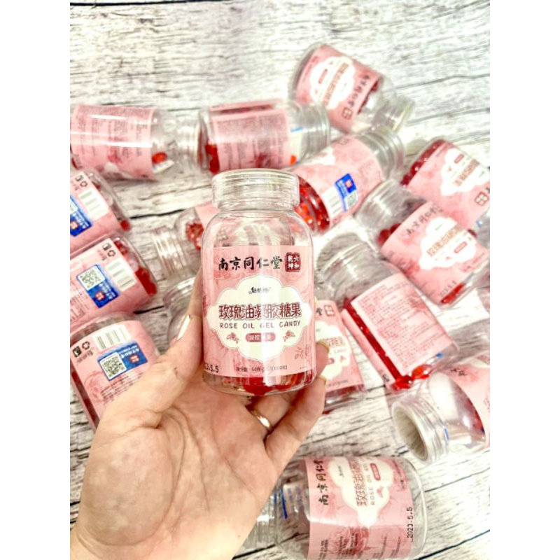 Viên Uống Tinh Dầu Hoa Hồng Thơm Cơ Thể, Chống Lão Hóa Đẹp Da Đồng Nhân Đường Chính Hãng