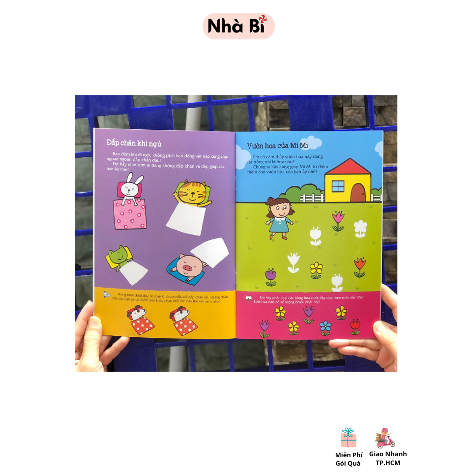 Sách miếng bóc dán thông minh cho bé học thói quen tốt, rèn tư duy, rèn khả năng sáng tạo - Đinh Tị