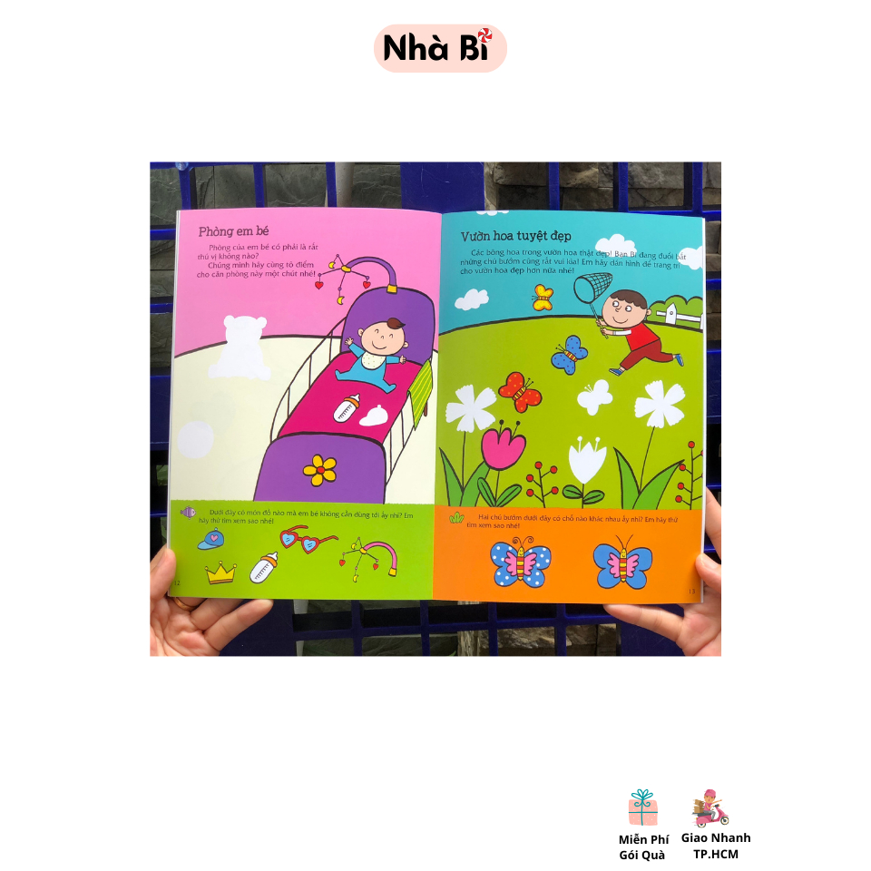 Sách miếng bóc dán thông minh cho bé học thói quen tốt, rèn tư duy, rèn khả năng sáng tạo - Đinh Tị