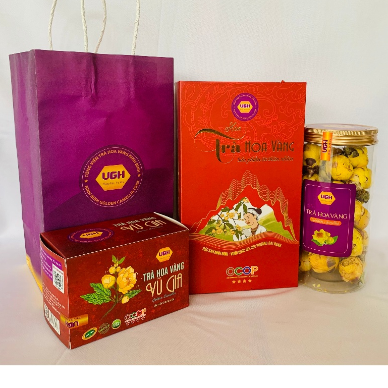 Trà Hoa Vàng Vũ Gia thượng hạng lọ 45 gr