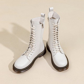 Combat boots 14 lỗ xỏ - Boots da bò nữ ( genuine leather)