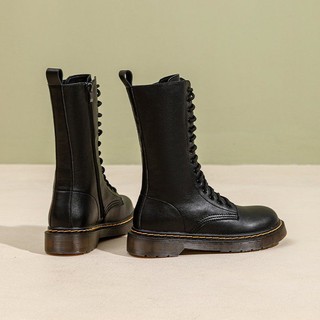 Combat boots 14 lỗ xỏ - Boots da bò nữ ( genuine leather)