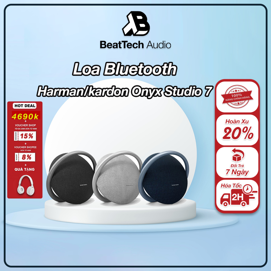 [Mã 159ELHA80K giảm 8% đơn 400K]Tặng Tai Nghe Loa Bluetooth Harman Kardon Onyx Studio 7 Bảo Hành Chính Hãng PGI 12 Tháng